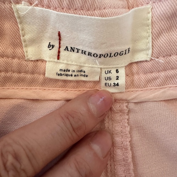 By Anthropologie The Carson Utility Barrel Pants in Pink - Picture 11 of 12